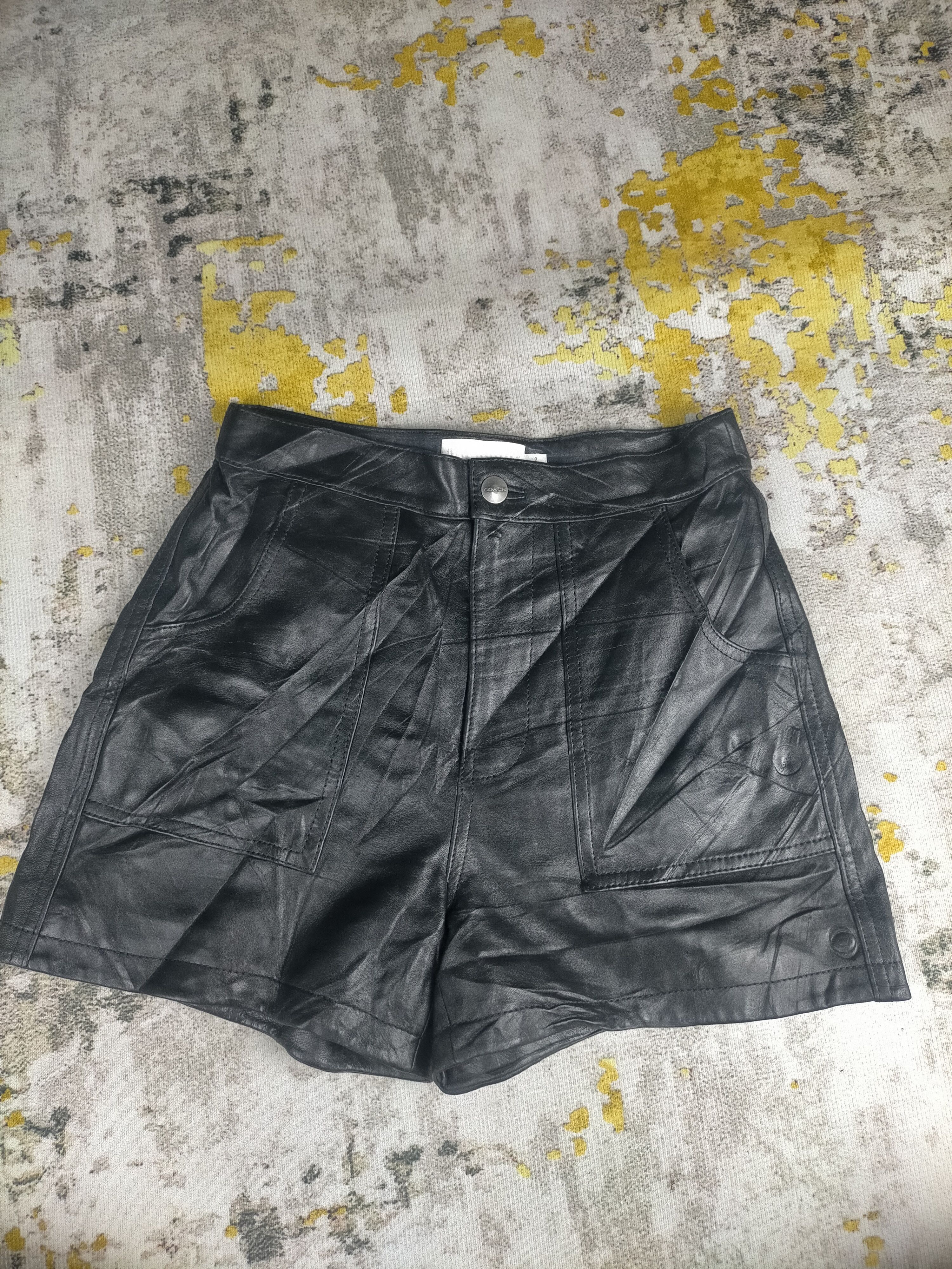 Coach Lamb Leather Mini Skirt