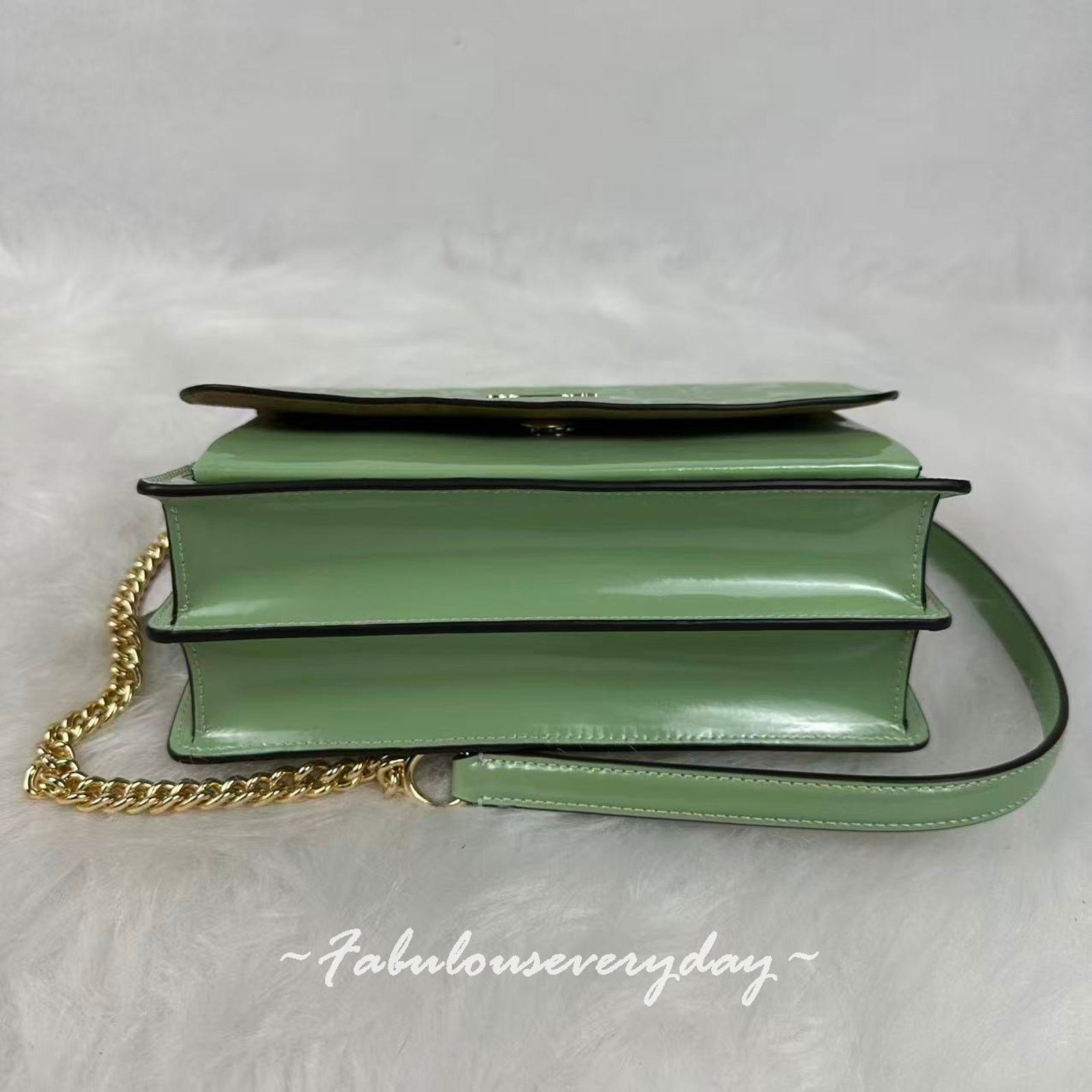 Coach Coach Klare Crossbody Bag Signature Leather/Gold/Pale Green Size ONE SIZE - 6 Thumbnail