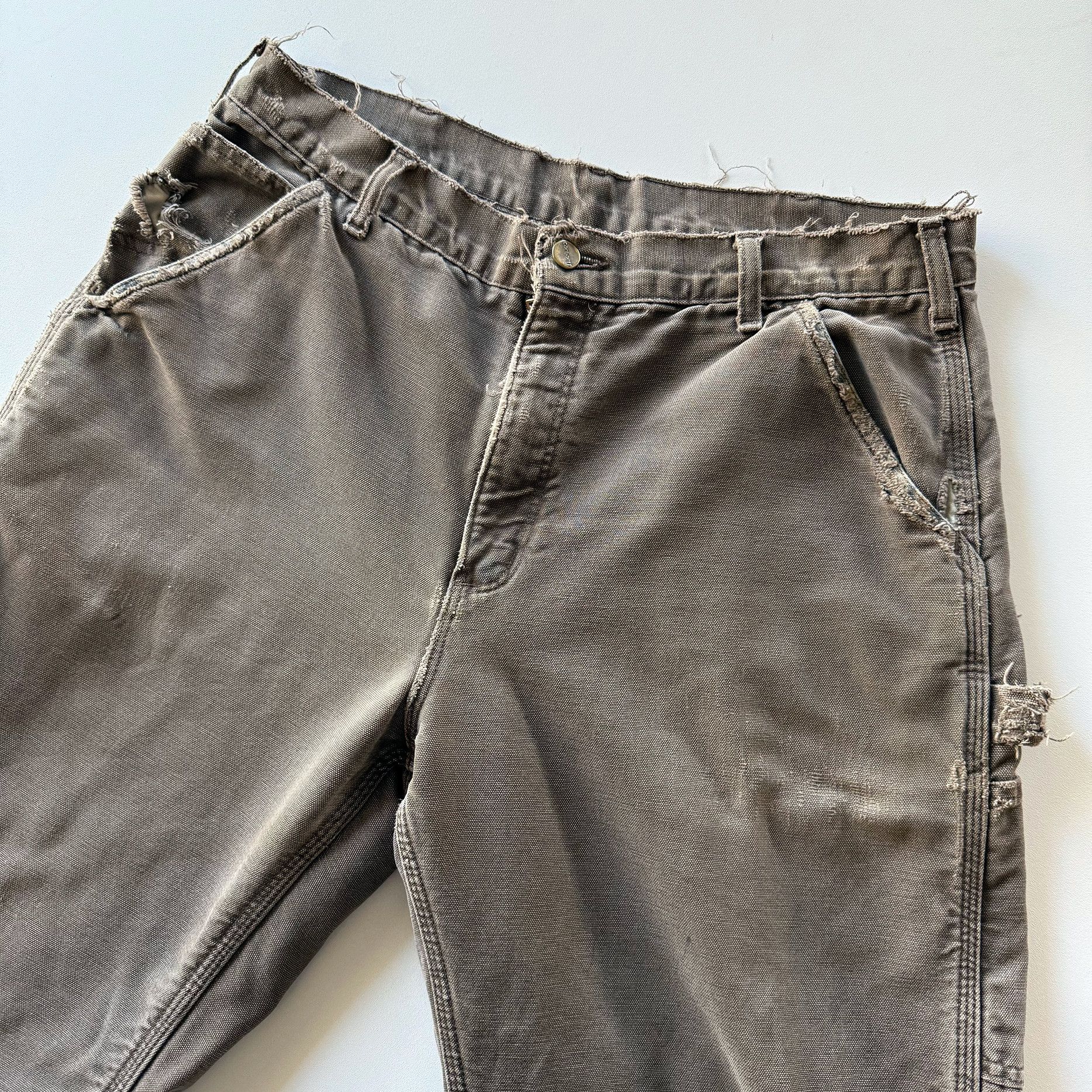 Carhartt 1990s Carhartt Distressed Blanket Lined Cargo Pants Size US 34 / EU 50 - 4 Thumbnail