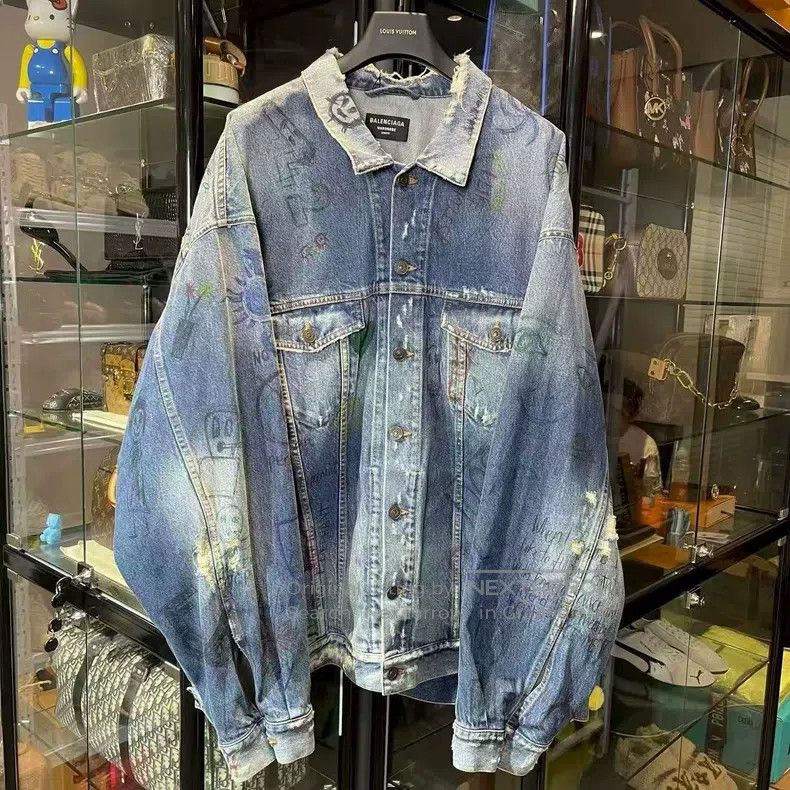 Balenciaga Balenciaga Graffiti Hand-Drawn Destroyed Distressed Denim Size US XL / EU 56 / 4 - 1 Thumbnail