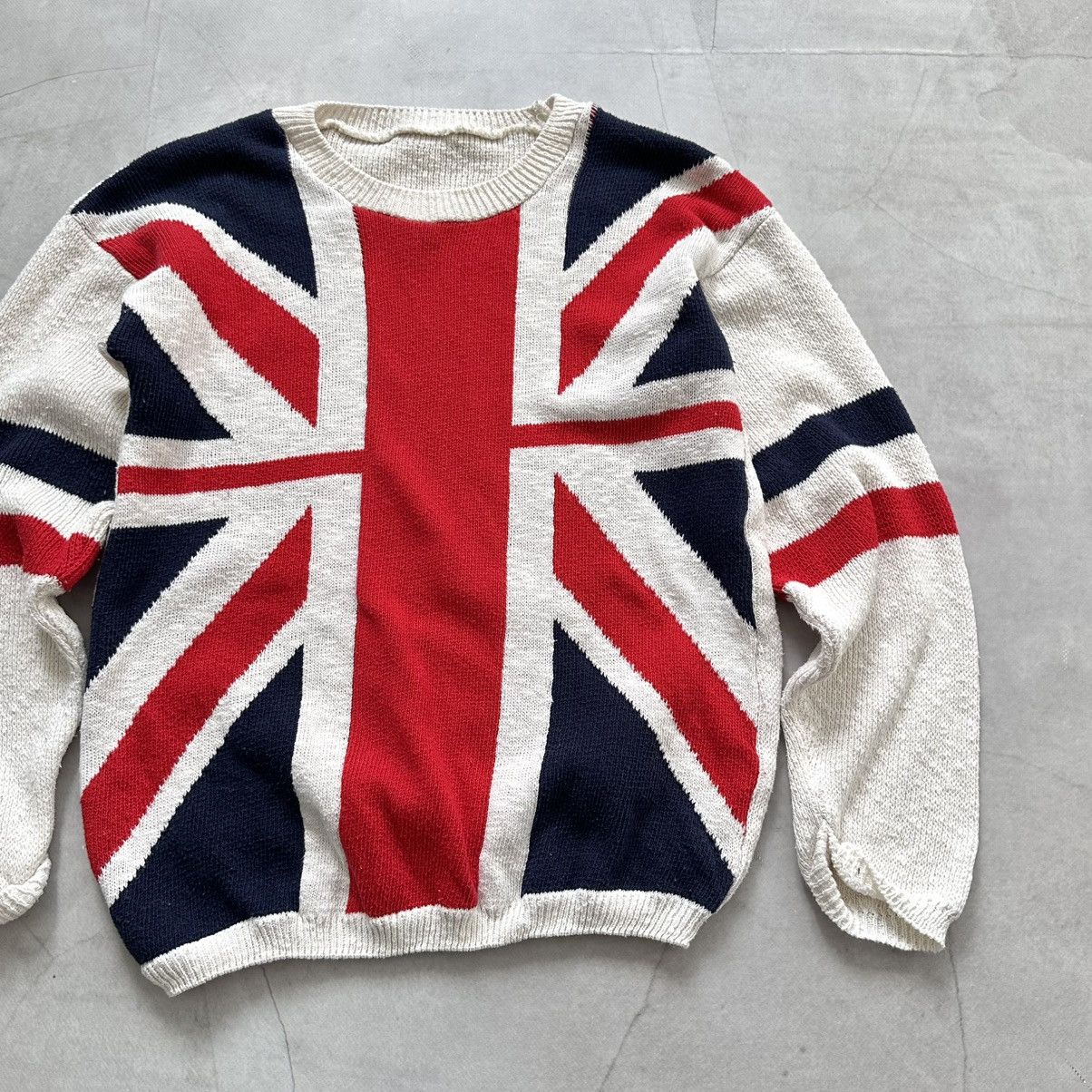 Hysteric Glamour × Undercover 00s British London Flag Knit Sweater LGB Galliano Style Size M / US 6-8 / IT 42-44 - 2 Thumbnail