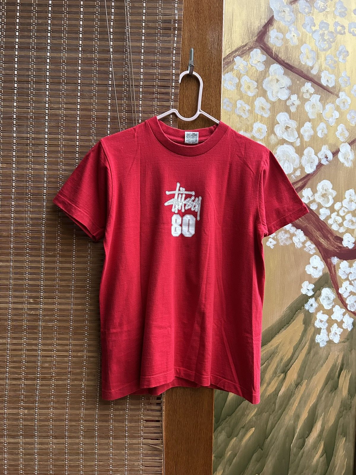 Stussy Vintage 90s Stussy 80 Logo Red Tee Made In USA Size XS Size US XS / EU 42 / 0 - 1 Thumbnail