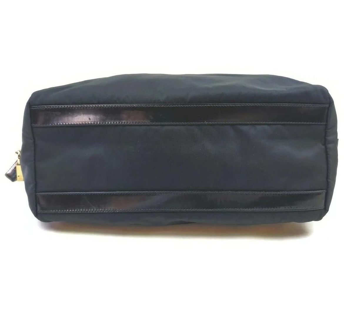 Prada Authentic PRADA Black Nylon Tessuto Boston Bag Size ONE SIZE - 3 Thumbnail