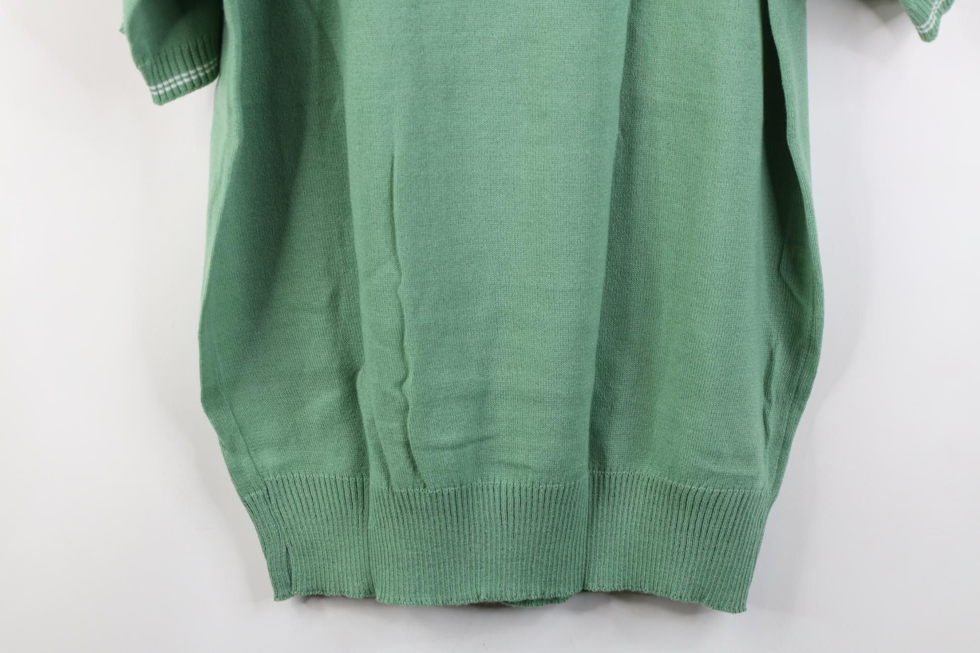 Vintage Vintage 80s 90s Rockabilly 1/4 Zip Knit Pullover Polo Shirt Size US XXL / EU 58 / 5 - 13 Thumbnail