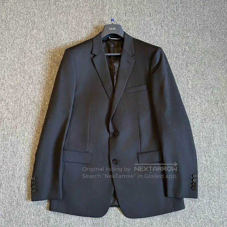 Dior Dark pattern full print logo woollen suit