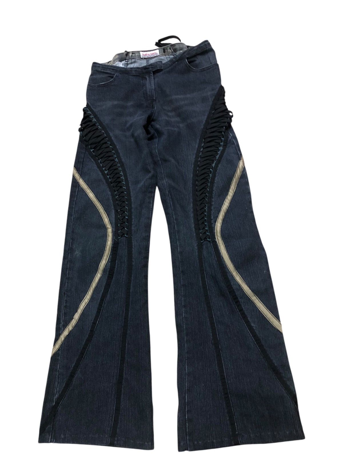 baby baby Flare Drawstring Jeans pants
