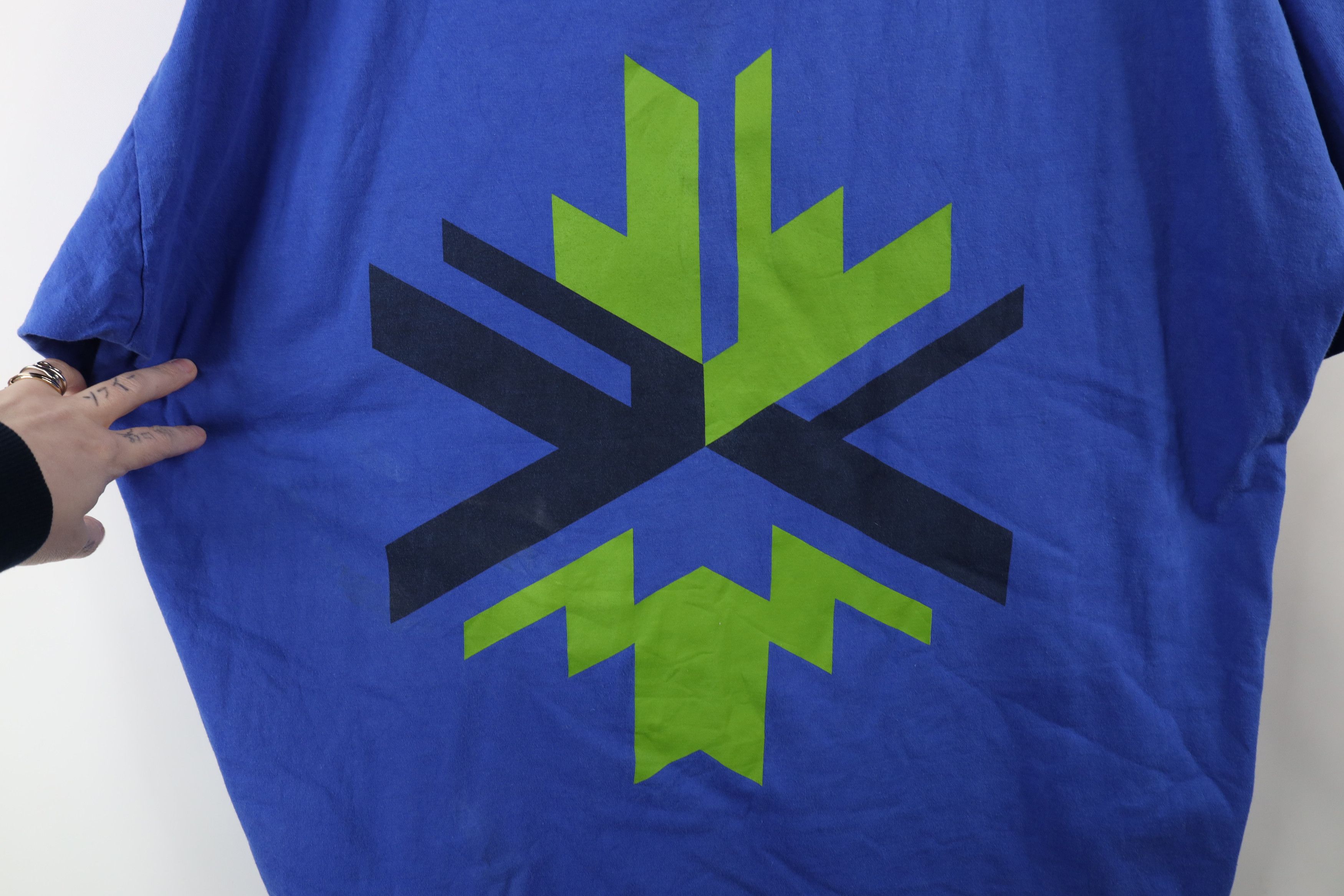 Vintage Vintage Y2K 2002 Winter Olympics Salt Lake City T-Shirt Blue Size US XXL / EU 58 / 5 - 5 Thumbnail