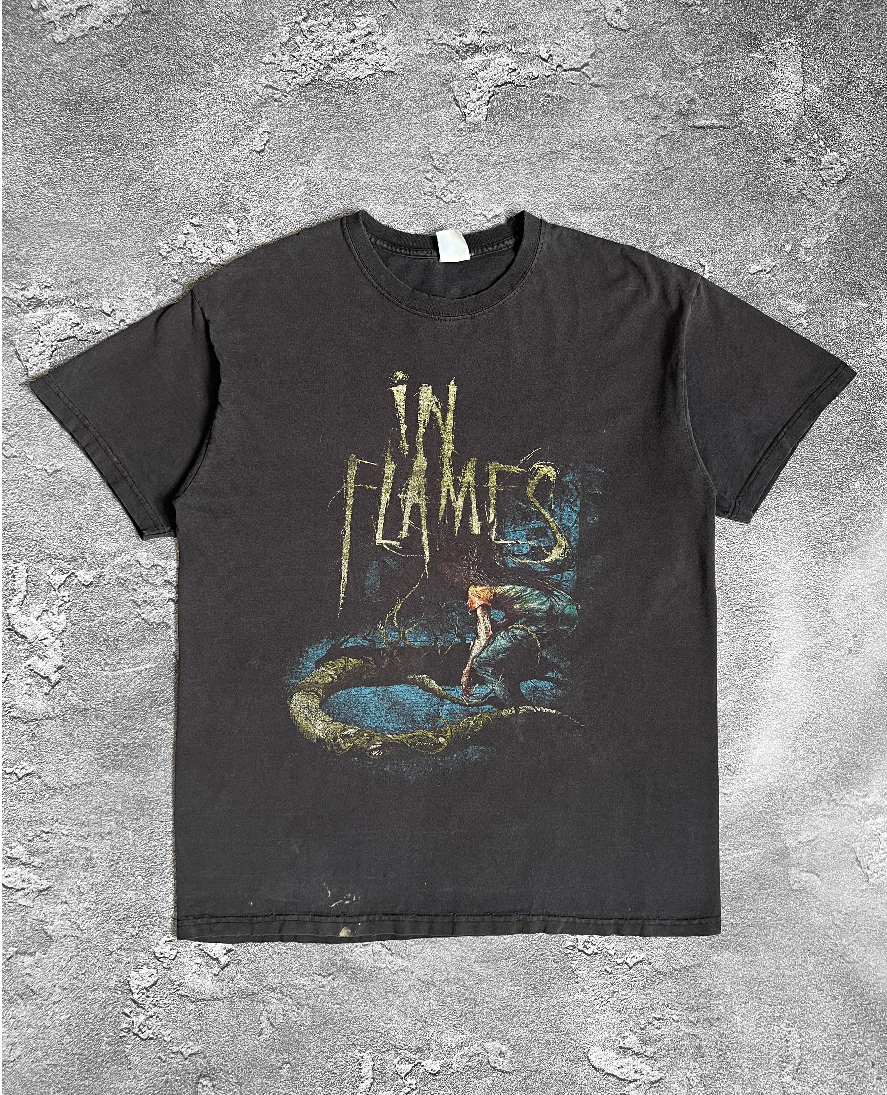Band Tees In Flames tshirt europe tour 2008 big logo Size US L / EU 52-54 / 3 - 1 Thumbnail