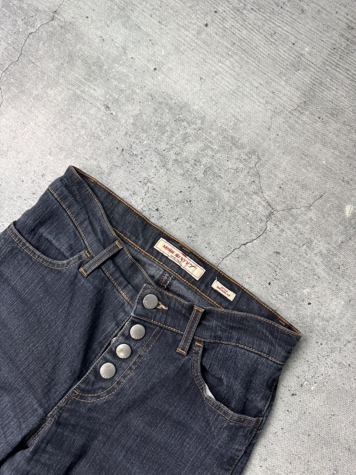 Miss Sixty Vintage Miss Sixty Y2K Jeans Flared Japan Denim 00s Low Rice Size 25" / US 0 / IT 36 - 7 Thumbnail
