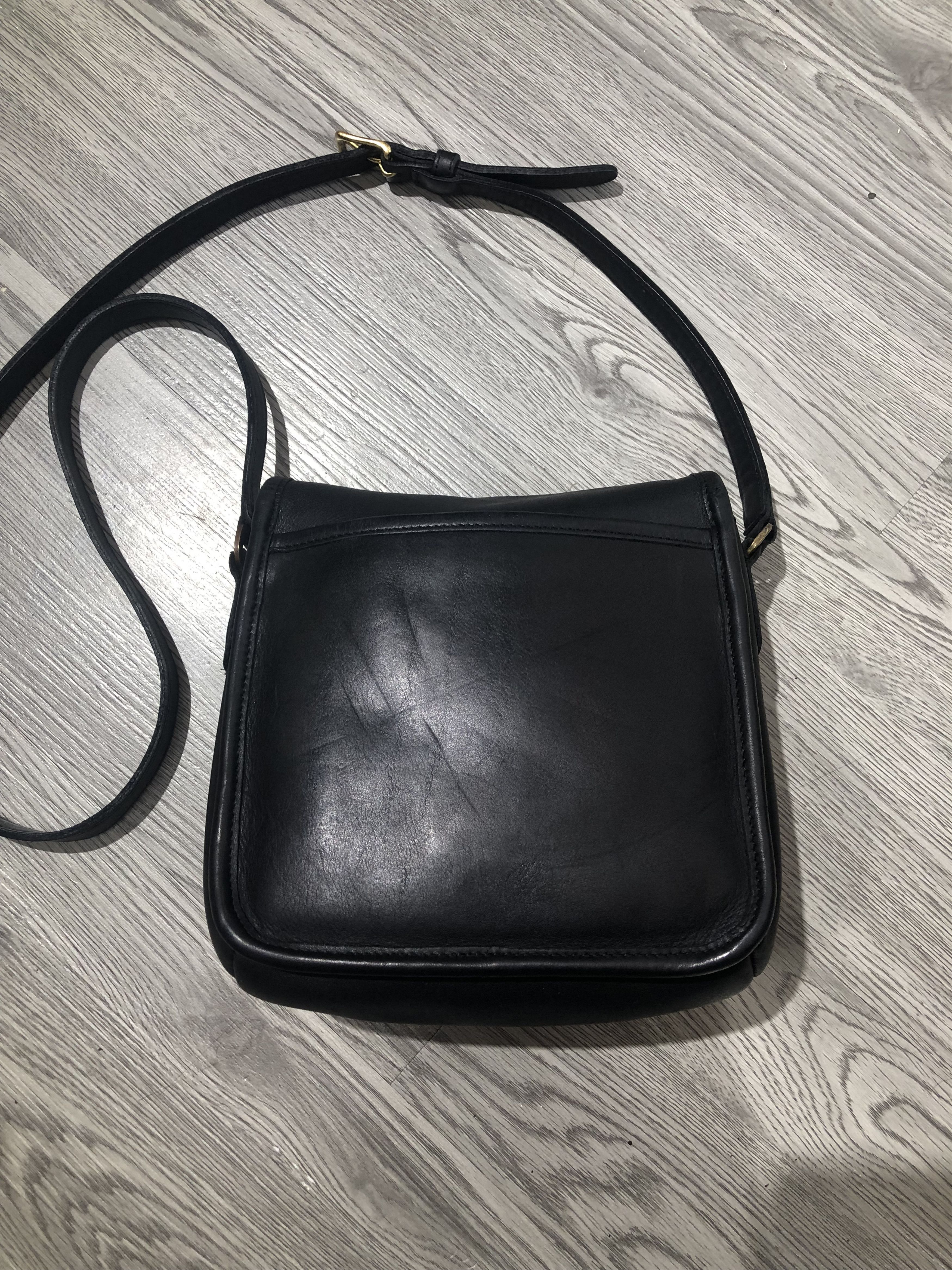 Coach Vintage Old COACH Companion Flap 9076 Black Leather Size ONE SIZE - 2 Thumbnail
