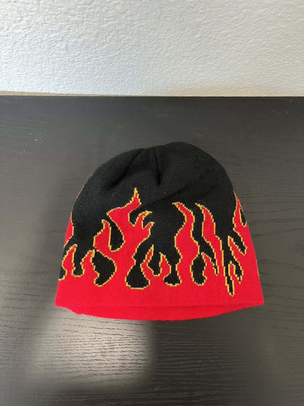 Vintage Y2K flame beanie Size ONE SIZE - 2 Thumbnail
