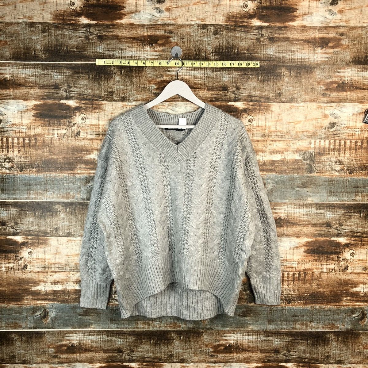 Homespun Knitwear × Japanese Brand America Holic Grey Knitwear #A1836 Size M / US 6-8 / IT 42-44 - 1 Thumbnail