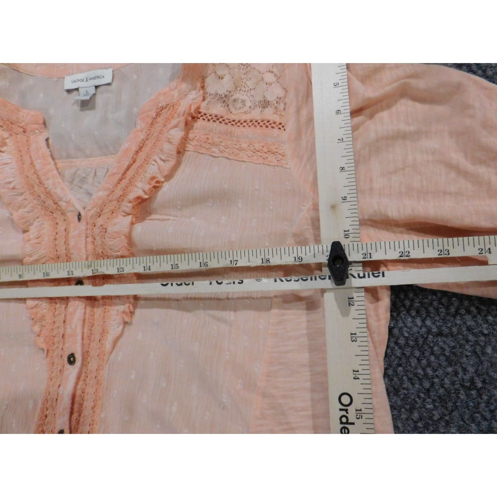 Vintage VINTAGE America Womens Blouse L Pink Button Up Nine West Size L / US 10 / IT 46 - 6 Thumbnail