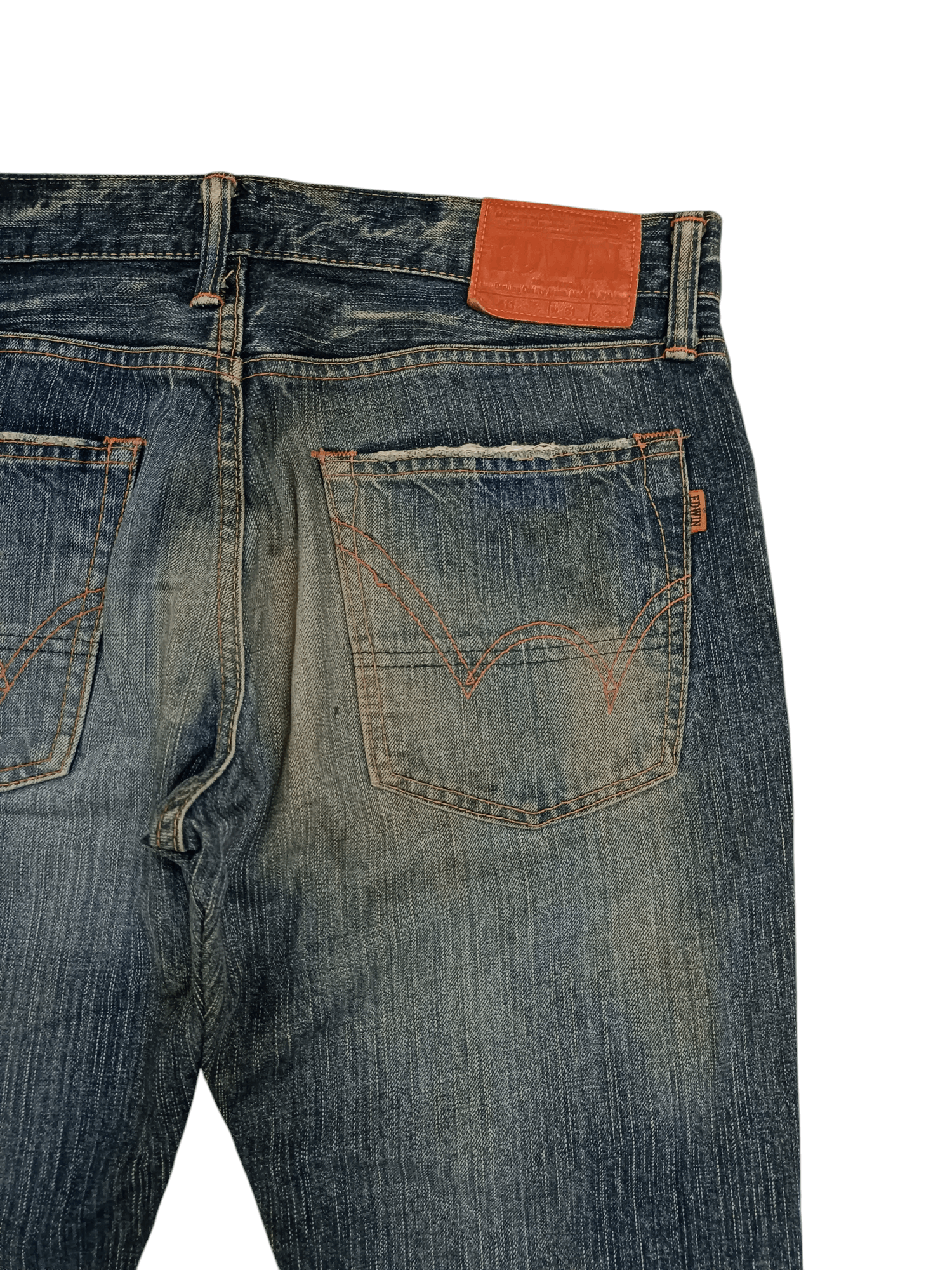 Edwin Vintage Edwin Made In Japan Orange Tab Flared Boot Cut Size US 34 / EU 50 - 14 Thumbnail