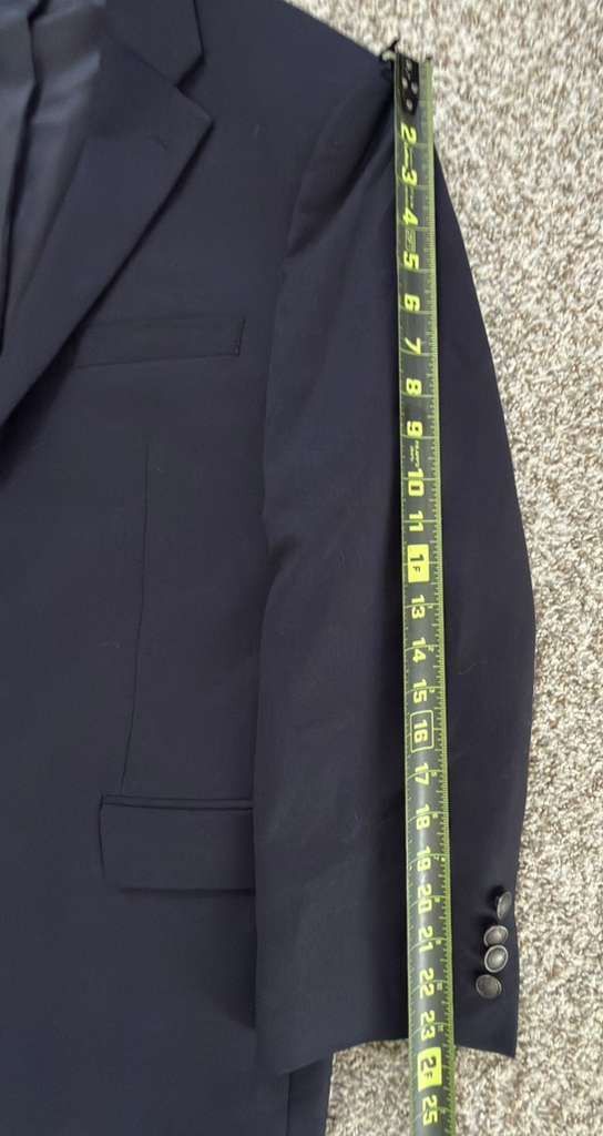 Jos. A. Bank Jos. A. Bank Traveler Utility Blazer Navy 100% Wool 40R Size 40R - 8 Thumbnail