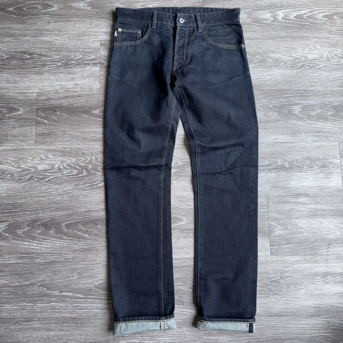 Moschino Love Moschino Selvedge Men’s Dark Blue Slim Fit Denim Jeans Size US 33 - 2 Thumbnail
