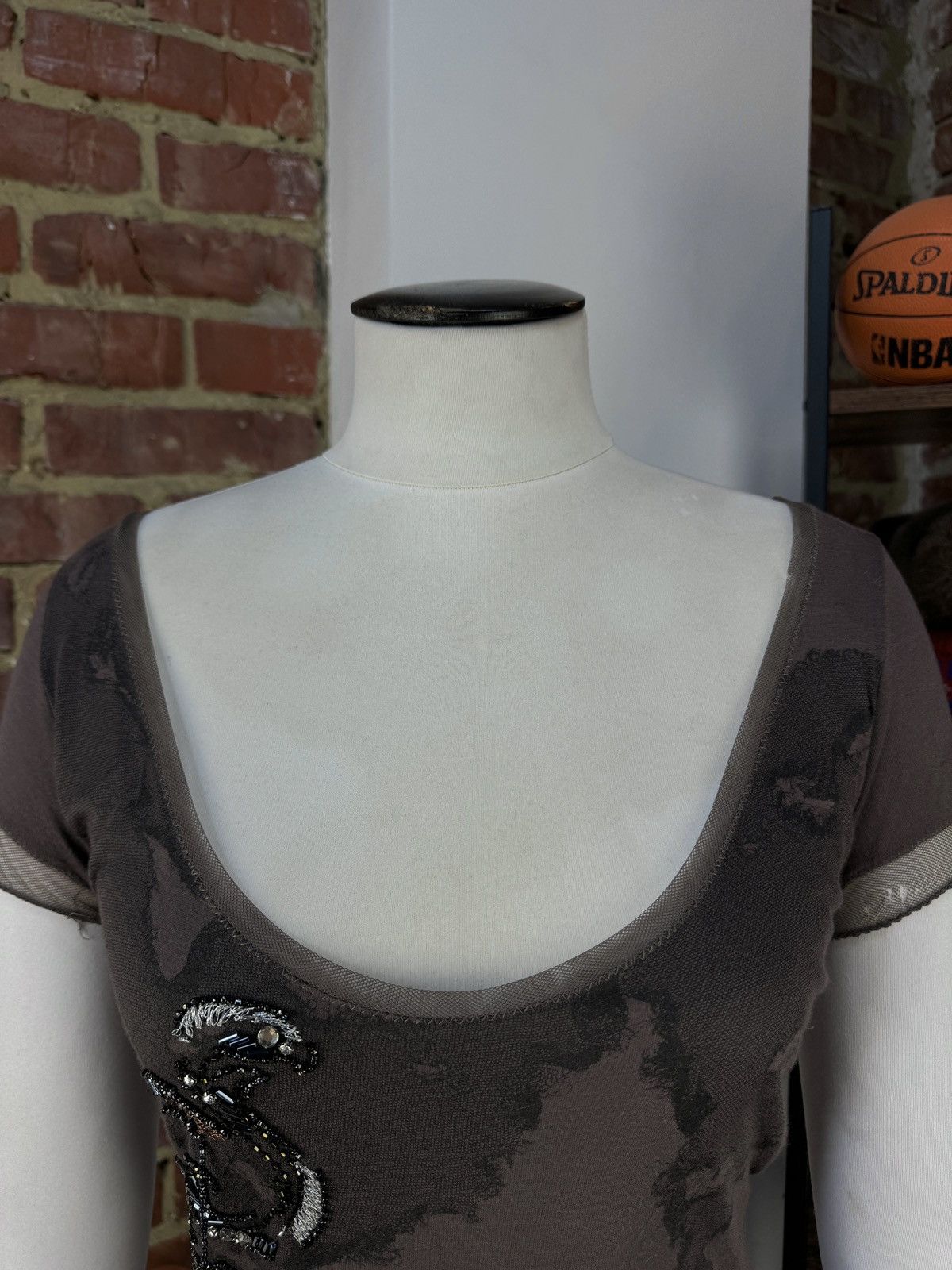 Designer × Dior × Vintage CHRISTIAN DIOR Boutique John Galliano Vintage Top T-Shirt Size M / US 6-8 / IT 42-44 - 3 Thumbnail