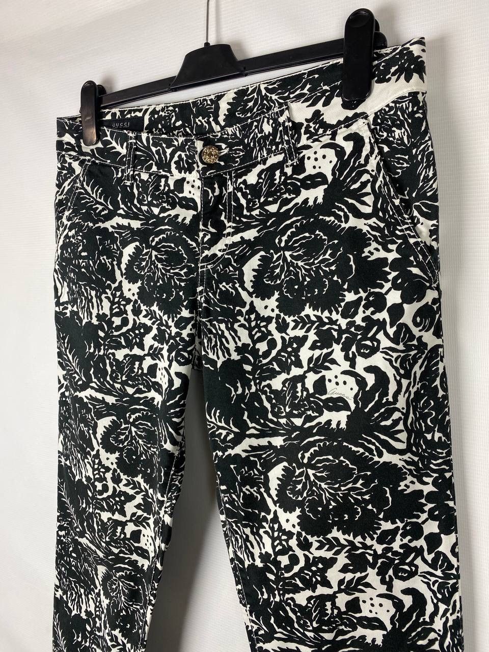 Gucci Gucci flower vintage pant woman size 42 Size 28" / US 6 / IT 42 - 2 Thumbnail