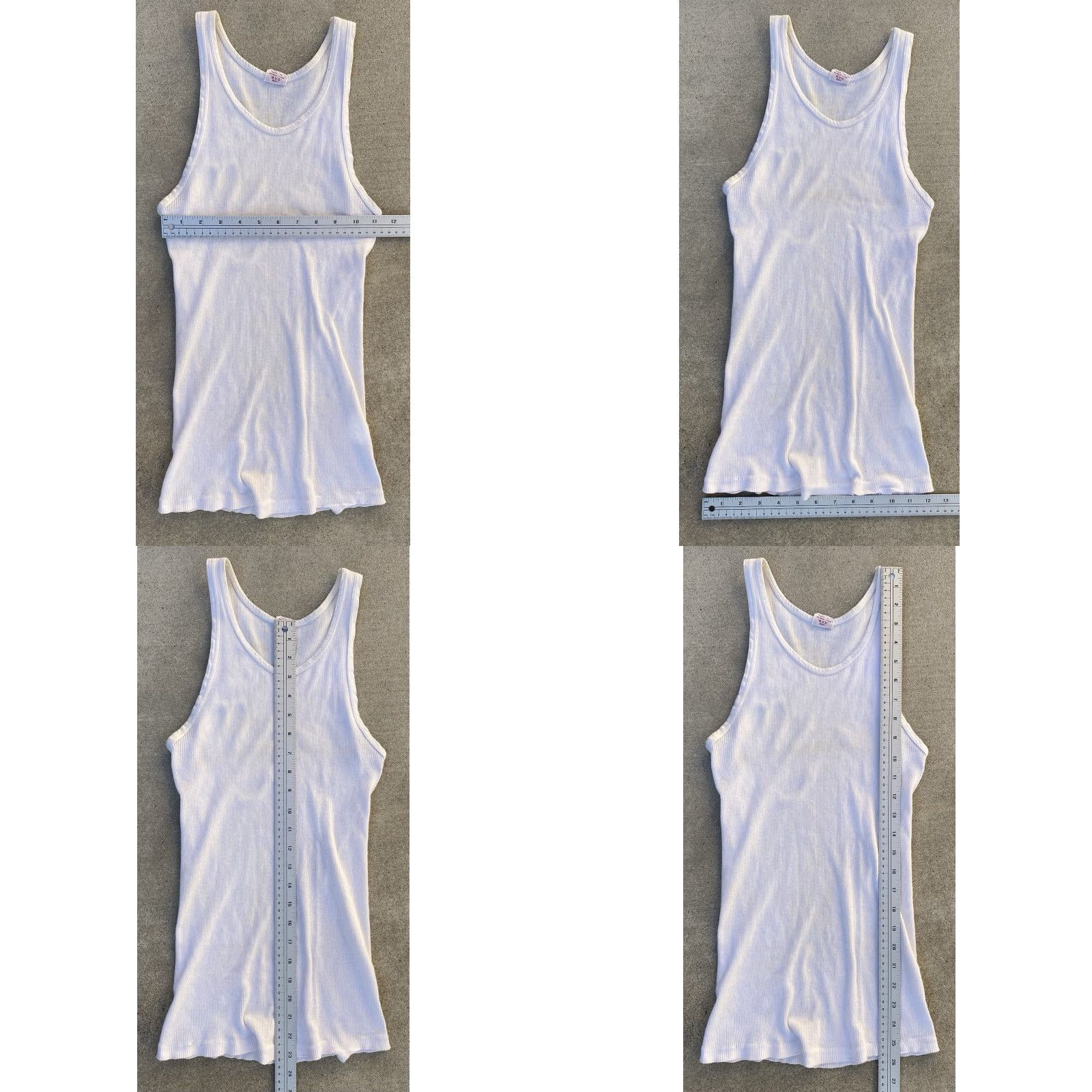 Vintage VINTAGE B.V.D Shirt Mens M 38–40 White Cotton Tank Top Ribbed Size US M / EU 48-50 / 2 - 11 Thumbnail