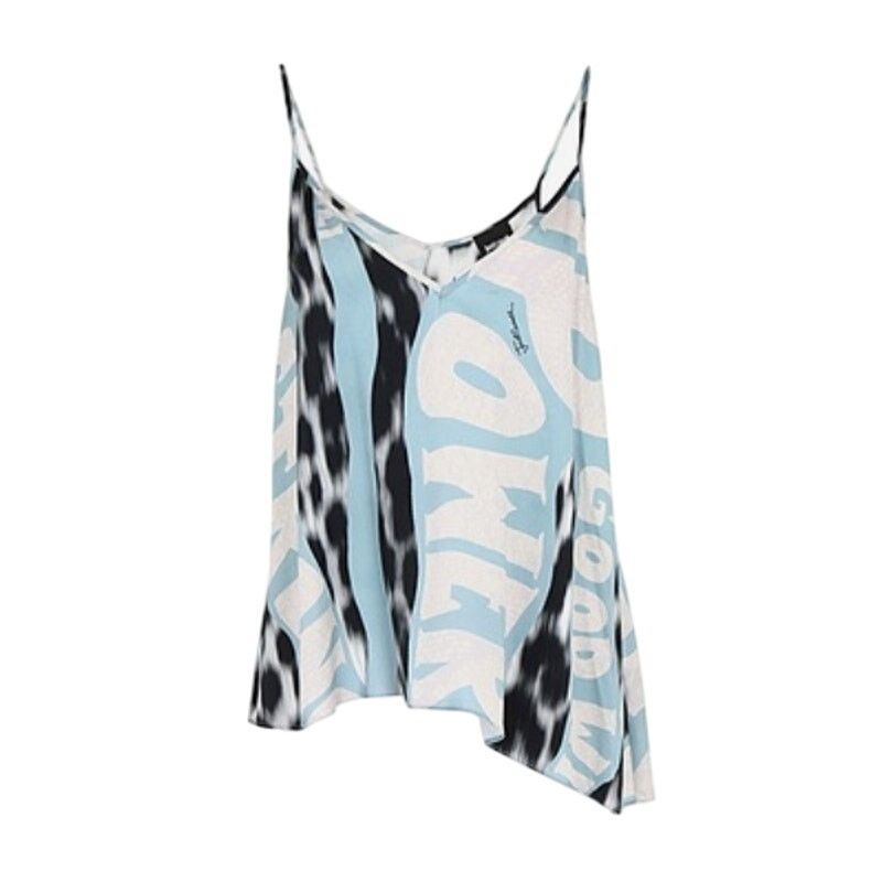 Just Cavalli Just Cavalli mixed print cami top multi colored size 10 Size L / US 10 / IT 46 - 1 Thumbnail