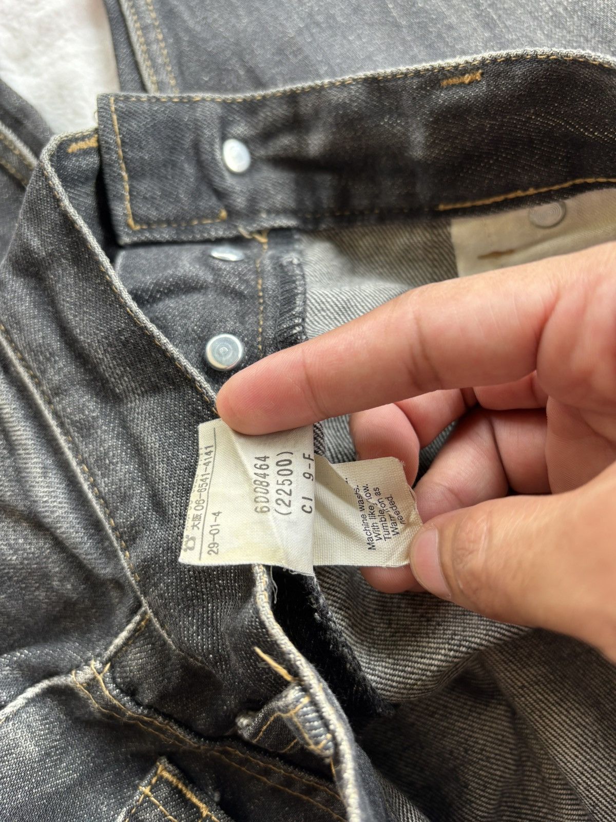 Kapital 🔥VINTAGE CLAWMARK BLACK DENIM J.CREW DISTRESSED DENIM Size US 30 / EU 46 - 11 Thumbnail