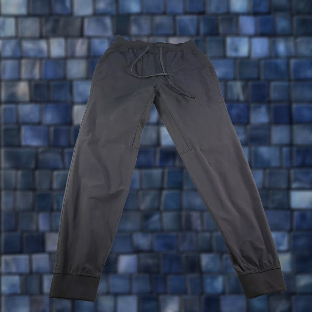 Lululemon Lululemon Mens Jogger Pants Black Slim Tapered Zip Pocket Drawstring Gym & Training Reality: M Adult Mens Size US 31 - 1 Thumbnail