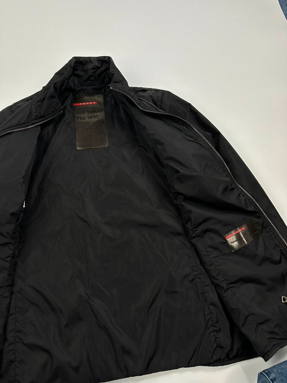 Prada Prada Sport FW2002 Black Padded Nylon Jacket Double Zip Size US S / EU 44-46 / 1 - 3 Thumbnail