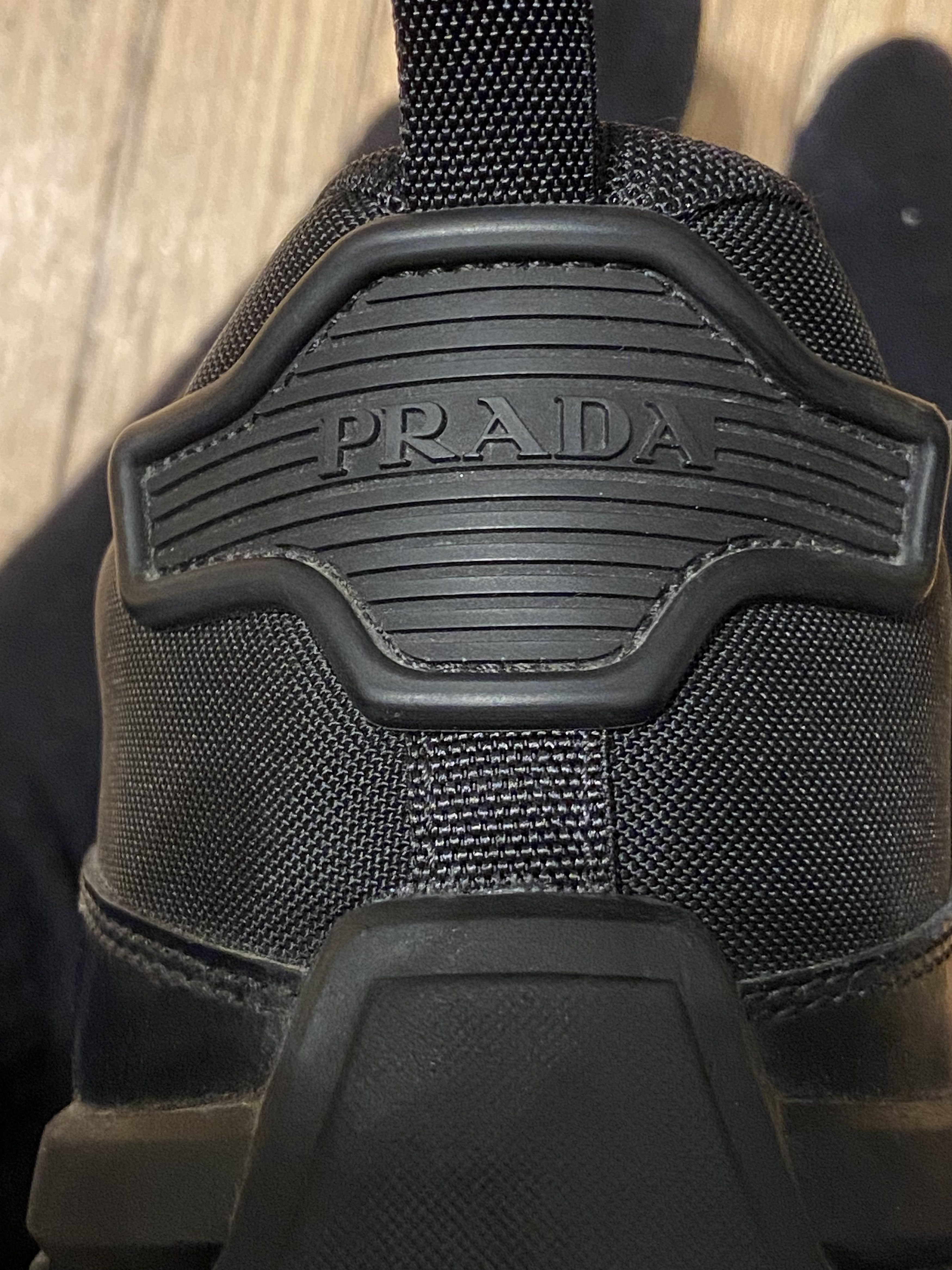 Prada Black Leather & Mesh Crossection Sneakers Size US 9.5 / EU 42-43 - 11 Thumbnail