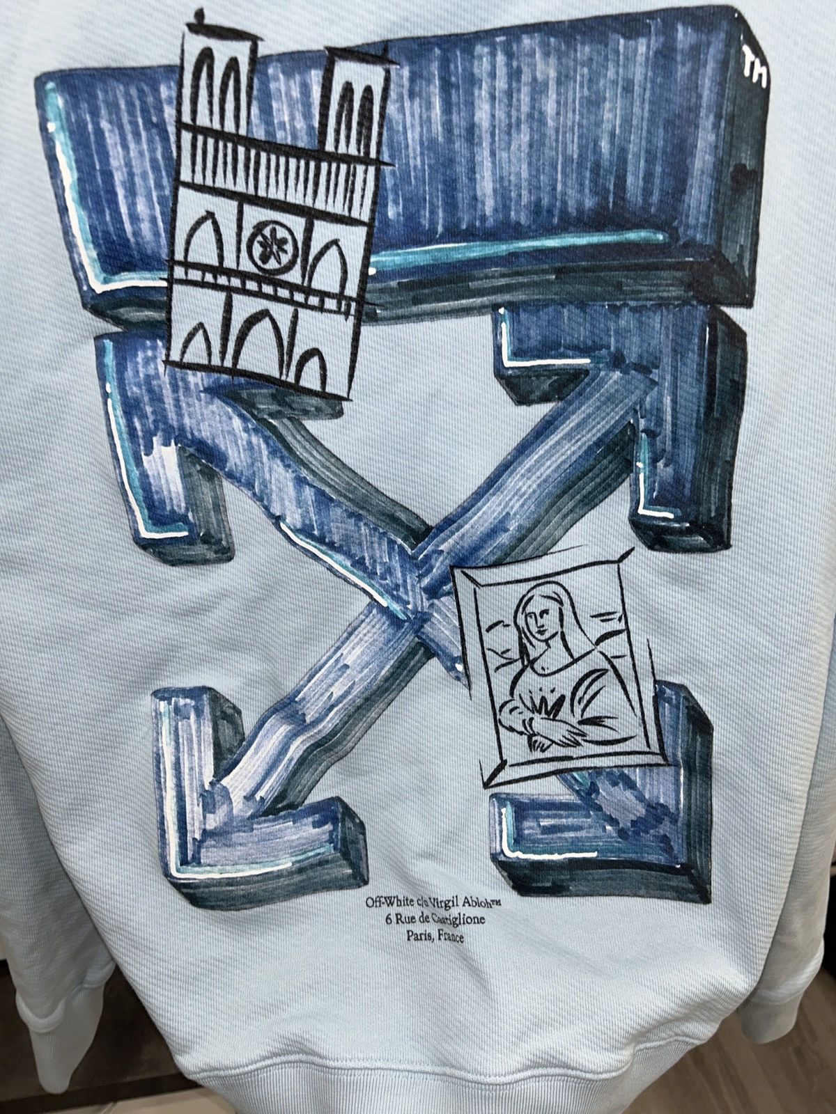 Off-White OFF WHITE PARIS RARE 1 OF 1 | 100% AUTHENTIC HOODIE | MEDIUM Size US M / EU 48-50 / 2 - 3 Thumbnail