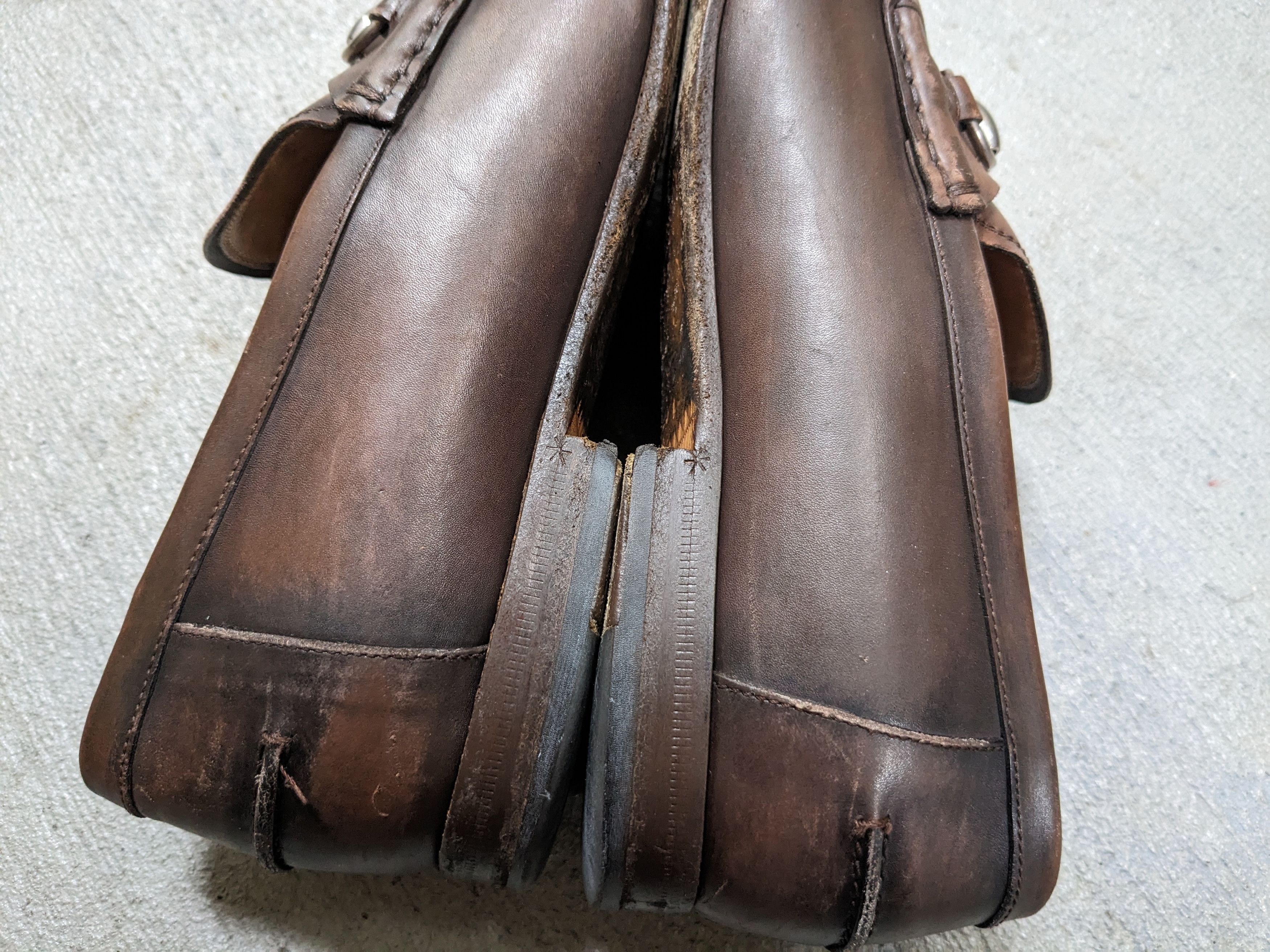 Gucci × Vintage Gucci Horsebit Loafers Brown Leather 8.5 Italy Slip On Size US 8.5 / EU 41-42 - 10 Thumbnail