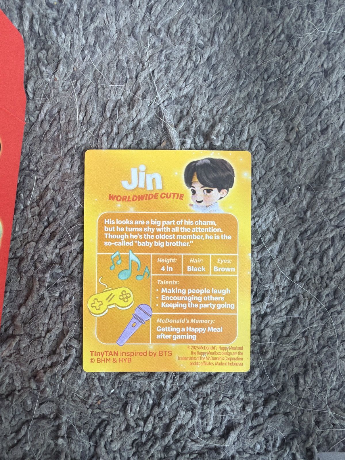 Hypebeast 2025 McDonald’s TinyTAN Jin Figure Size ONE SIZE - 6 Thumbnail