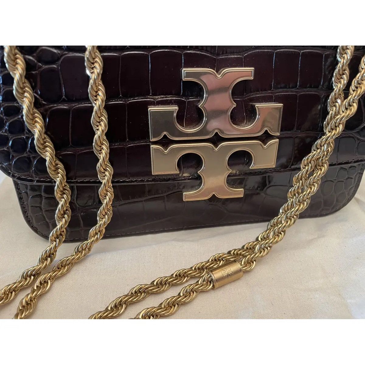 Tory Burch Tory Burch Handbag Leather Size ONE SIZE - 5 Thumbnail
