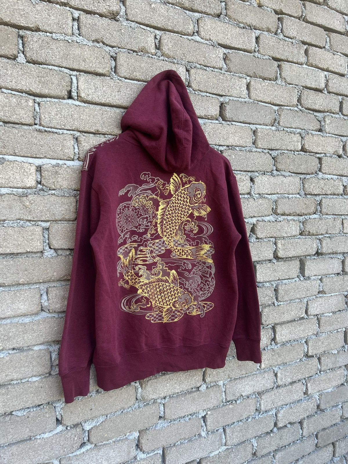 Japanese Brand Japan Koi Fish Over Print Pullover Hoodie Size US M / EU 48-50 / 2 - 7 Thumbnail