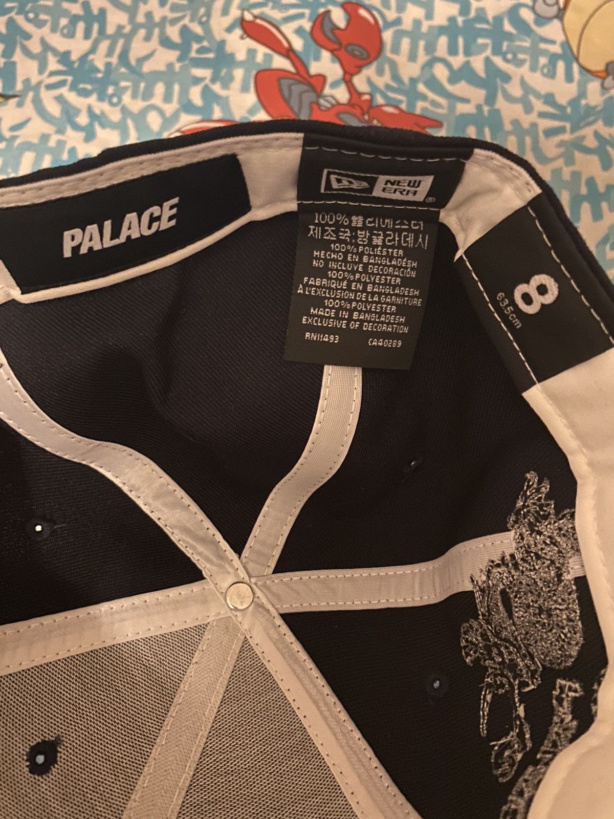 Palace Dragon P New Era LP 59FIFTY Cap Navy Size 8