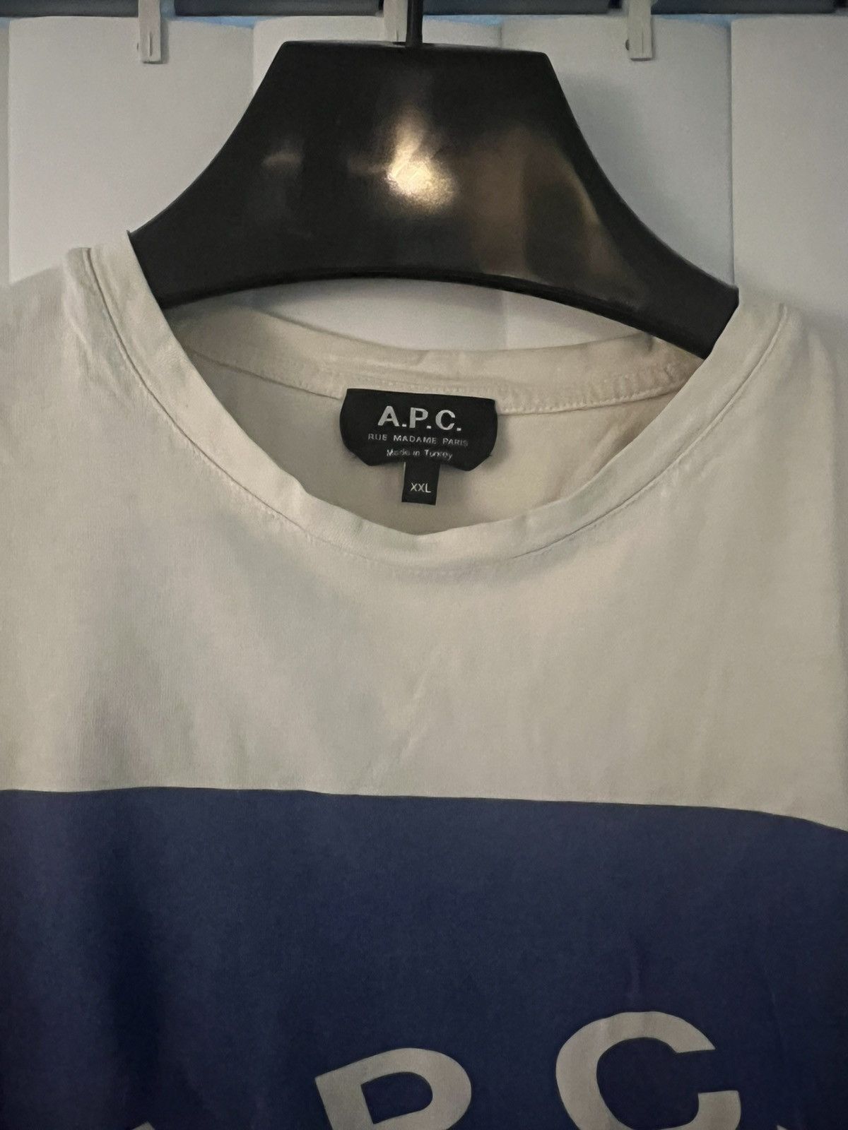 A.P.C. APC blue box logo Size US XXL / EU 58 / 5 - 2 Thumbnail