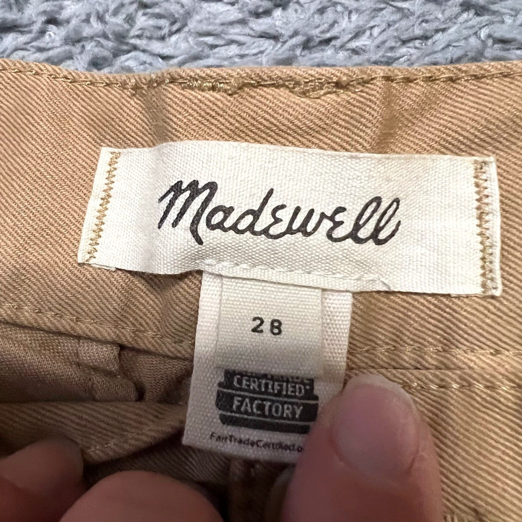 Madewell Madewell Pants Womens 28 Garment Dyed Tapered Chino NJ997 Brown Tan 28x30 Brown Tan Womens Size 28" / US 6 / IT 42 - 5 Thumbnail
