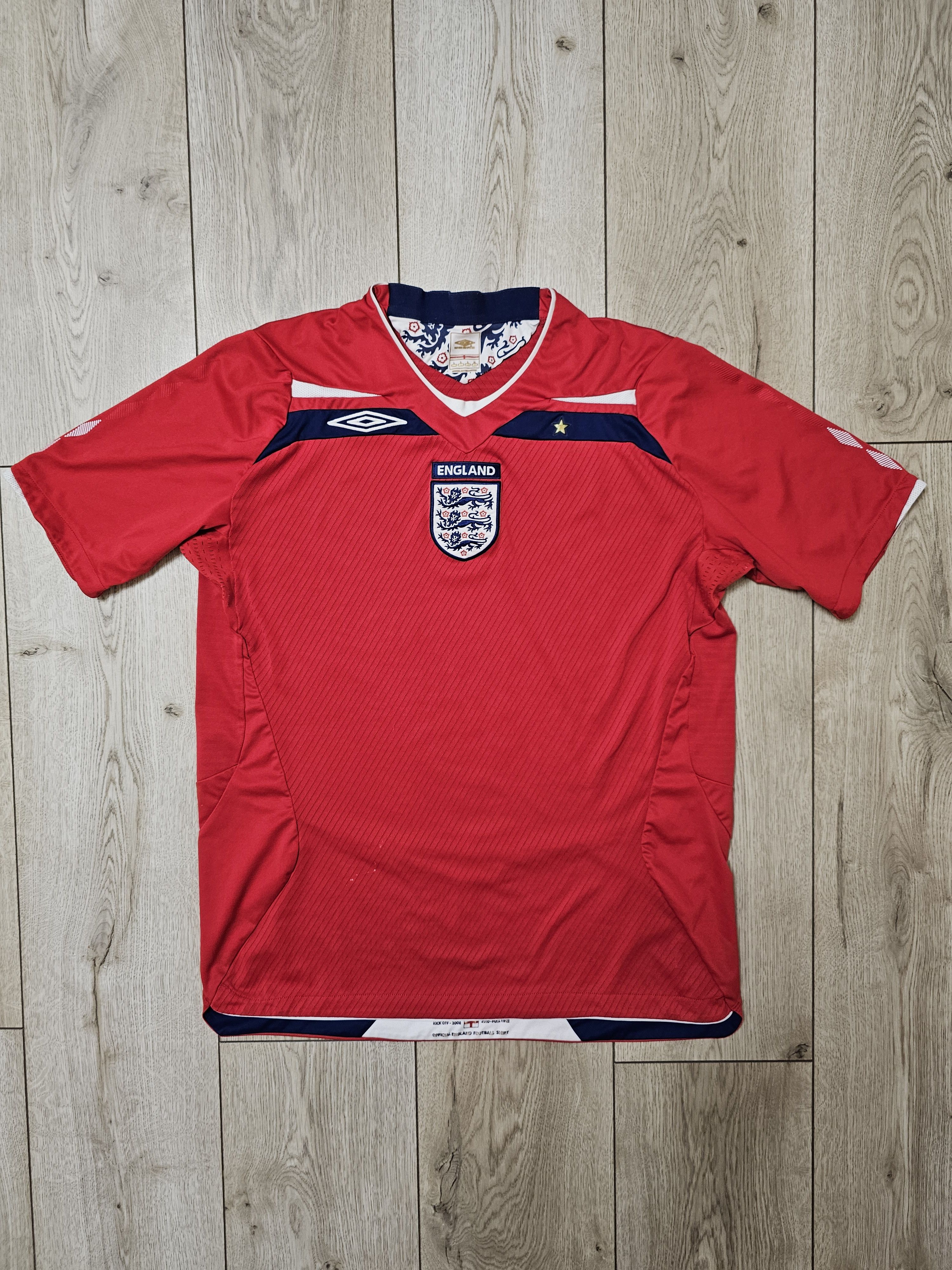 Vintage ENGLAND 2008 2010 AWAY FOOTBALL SHIRT SOCCER JERSEY Size US L / EU 52-54 / 3 - 1 Thumbnail