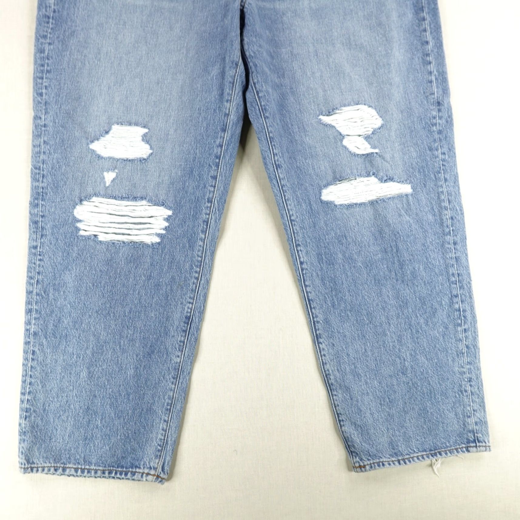 Madewell Vintage Madewell The Dadjean Jeans Women’s 33 Blue Distressed Relaxed Fit Straight Leg Denim Size 24" / US 00 / IT 34 - 5 Thumbnail