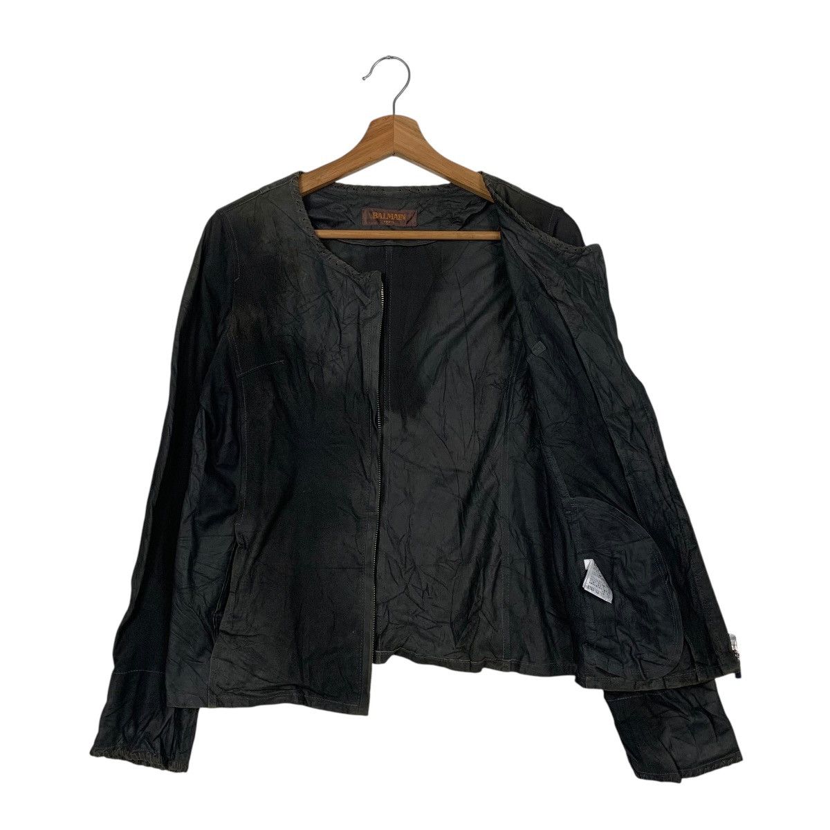 Japanese Brand Balmain Paris Leather Jacket Size M / US 6-8 / IT 42-44 - 9 Thumbnail