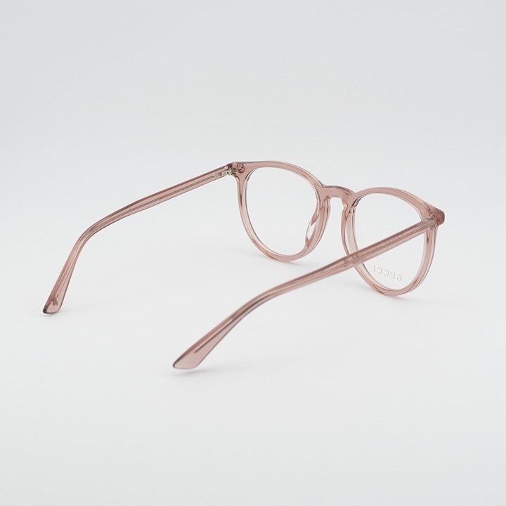 Gucci Gucci GG0027O 019 Eyeglasses Round Pink 50mm Frame Size ONE SIZE - 7 Thumbnail