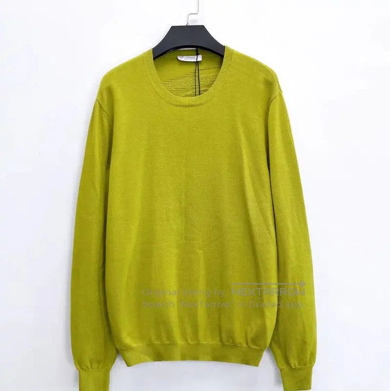 Versace Versace L Size Yellow Long Sleeve Sweater . Size US L / EU 52-54 / 3 - 1 Thumbnail