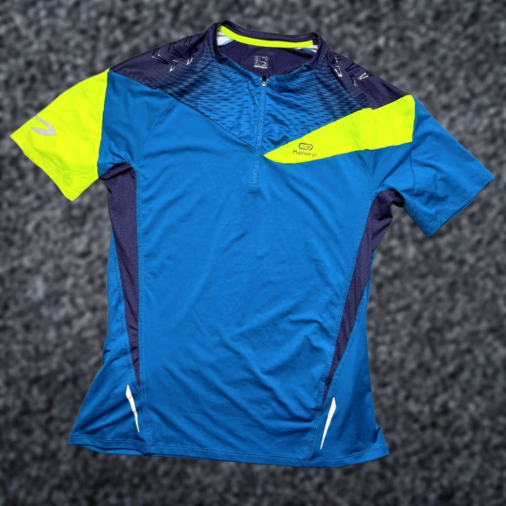 Vintage Kalenji Kiprace Trail Shirt Outdoor Running Hiking Mens XL Blue Size US XL / EU 56 / 4 - 1 Thumbnail