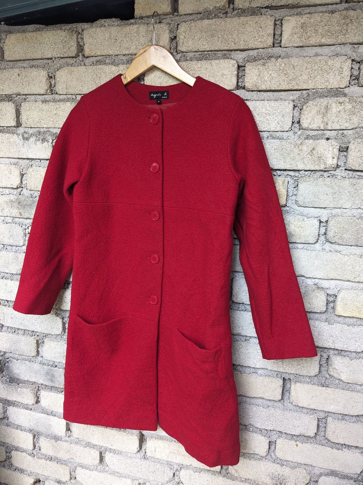 agnes b. Agnès b. Paris Wool Coat - Made in Romania - Size 1 Size S / US 4 / IT 40 - 6 Thumbnail