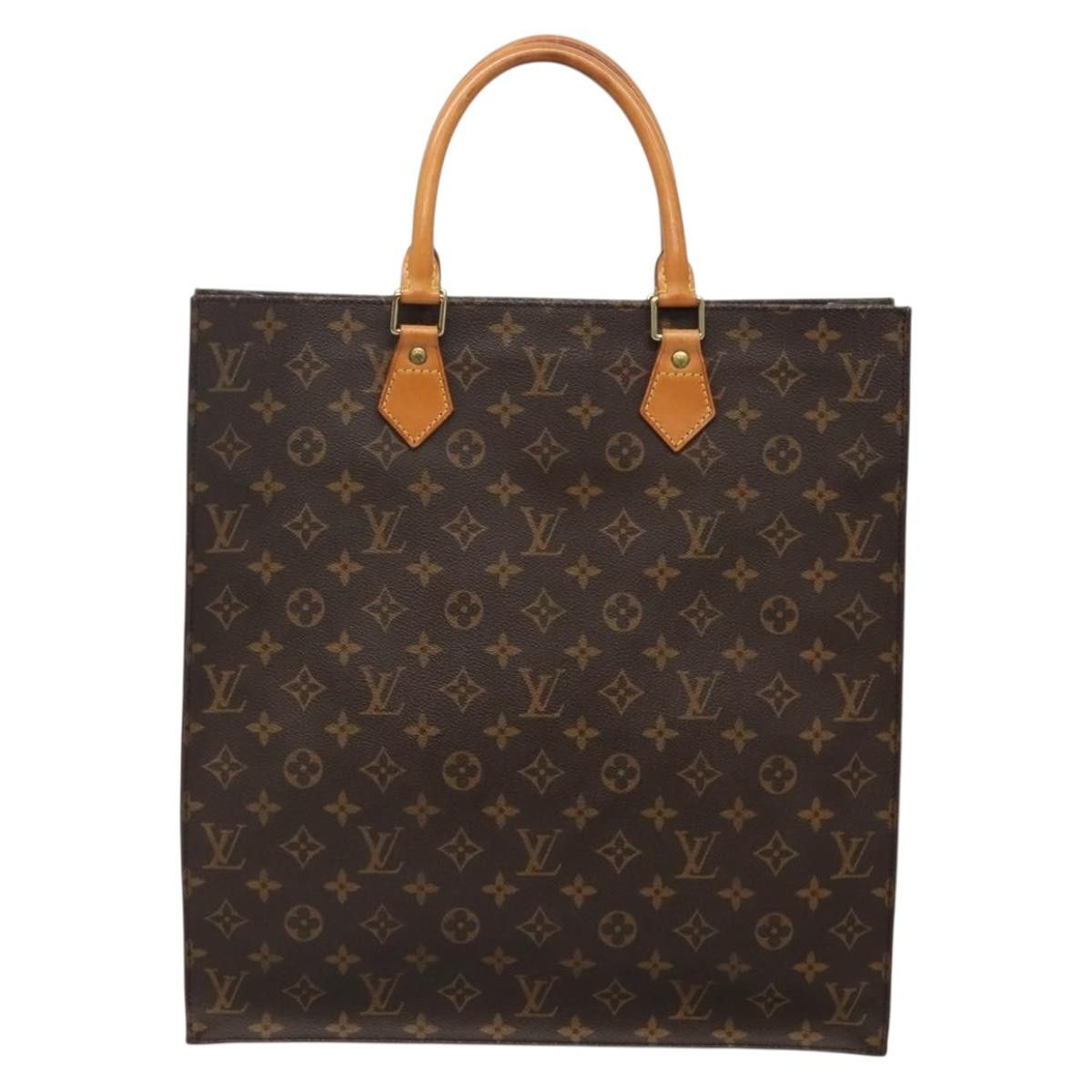 Louis Vuitton LOUIS VUITTON Monogram Sac Plat Hand Bag M51140 Size ONE SIZE - 2 Thumbnail