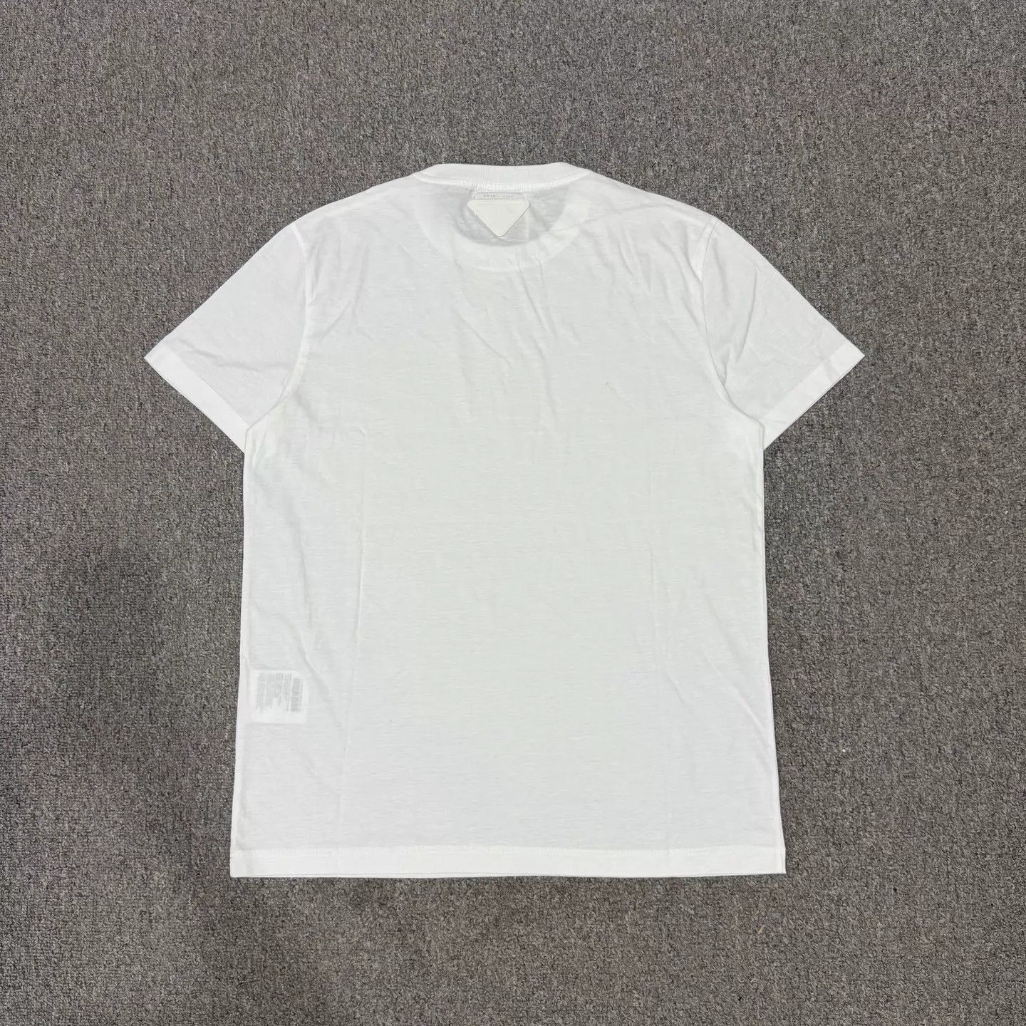 Prada Prada White Short Sleeve Tee Back Triangle L Unworn Size L / US 10 / IT 46 - 2 Thumbnail