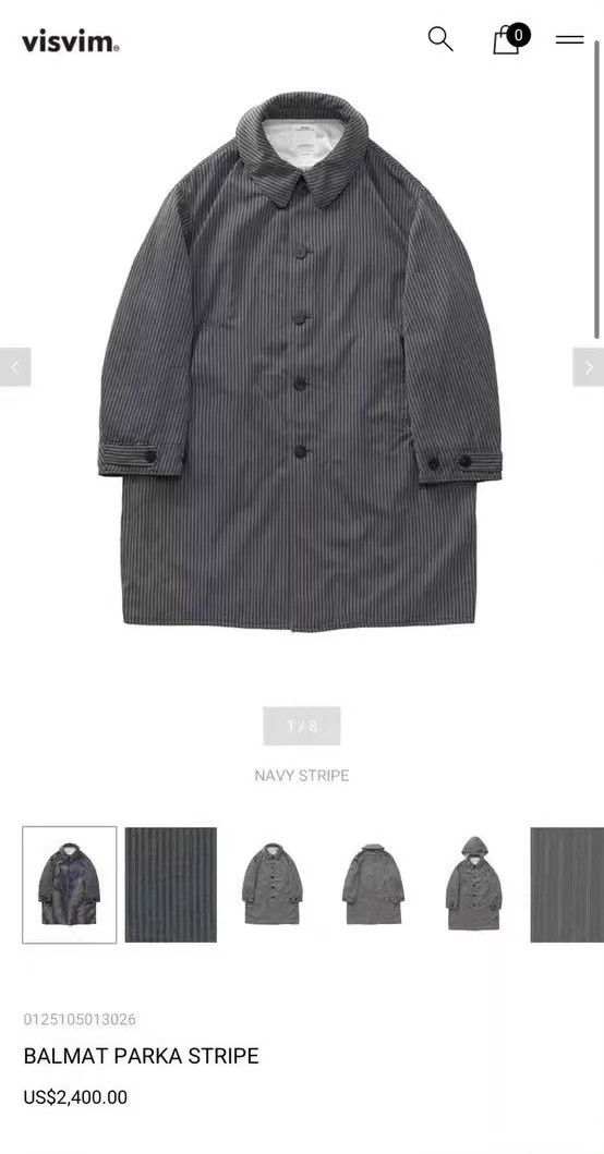 Visvim VISVIM BALMAT PARKA STRIPE 25AW Size 4 Size US XL / EU 56 / 4 - 9 Thumbnail