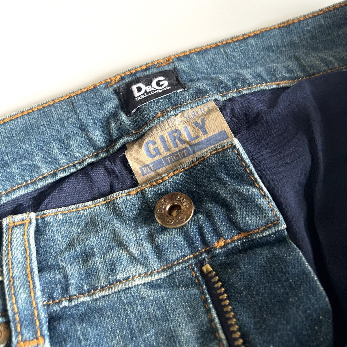 Other D&G Low Waist Studded Stretch Jeans Size 26" / US 2 / IT 38 - 2 Thumbnail