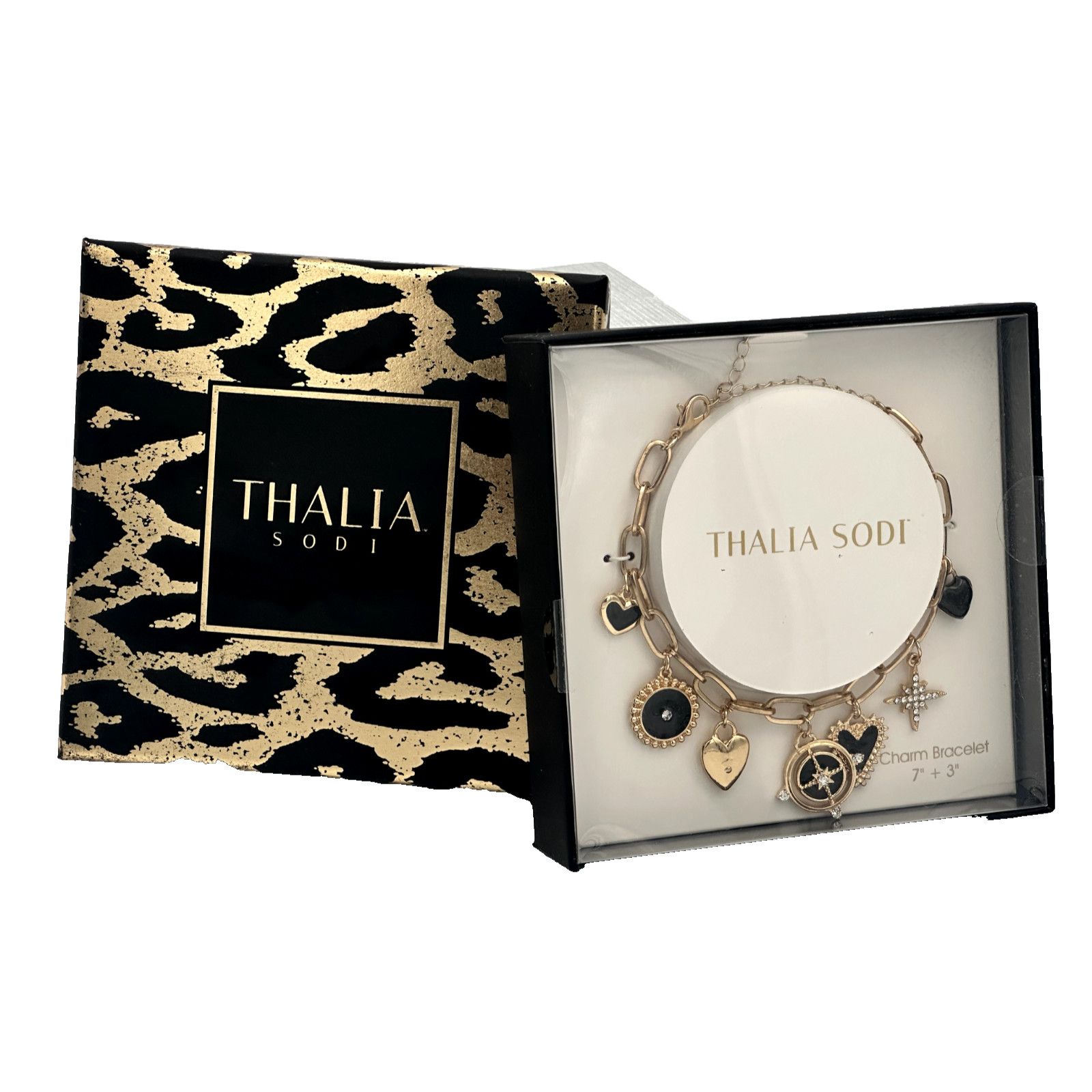 Other Thalia Sodi Silver-Tone Crystal Hearts & Lips Charm Bracelet Size ONE SIZE - 1 Thumbnail