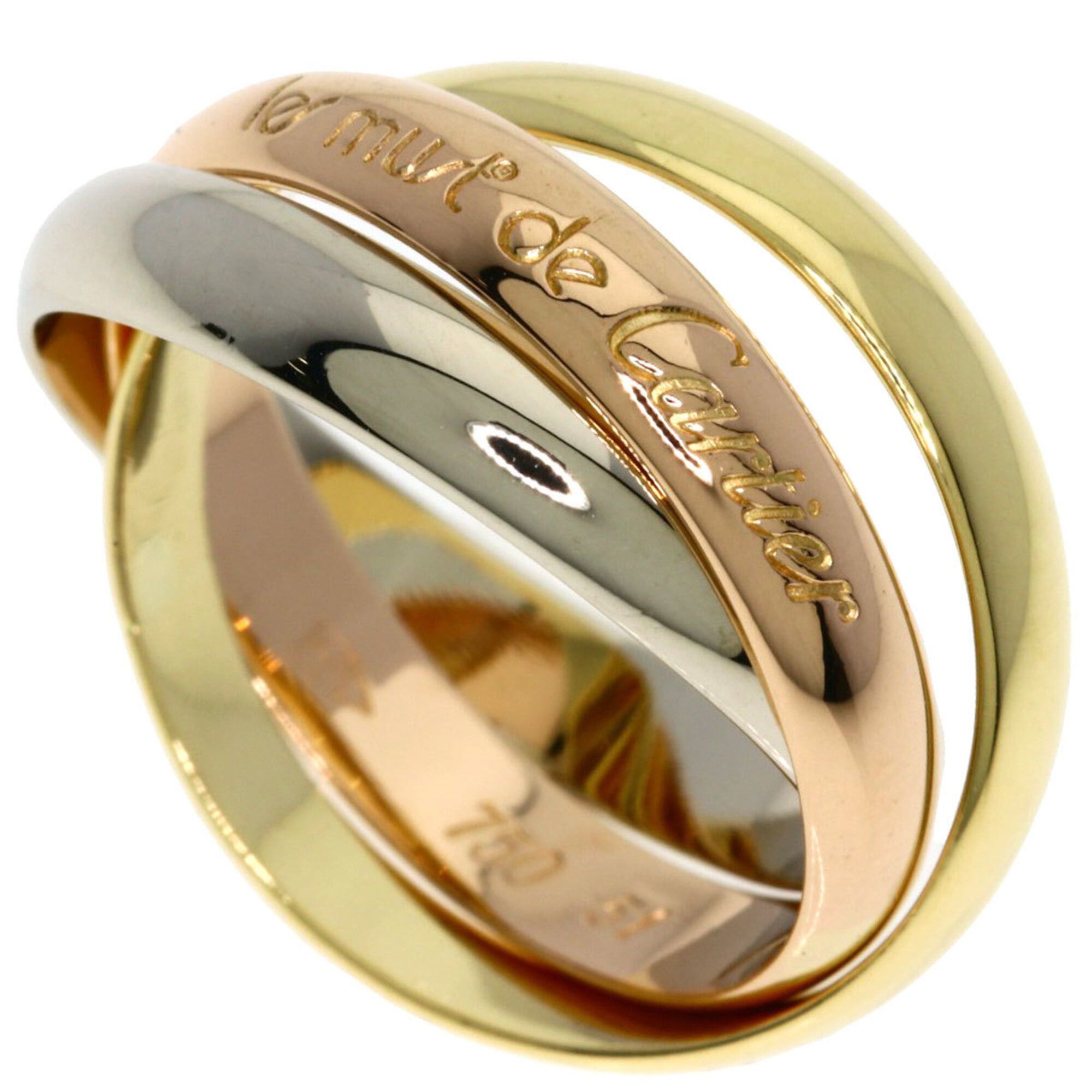 Cartier Cartier Trinity #51 Ring - 18K Yellow Gold/18K Pink White Gold Women's CARTIER Size ONE SIZE - 1 Thumbnail