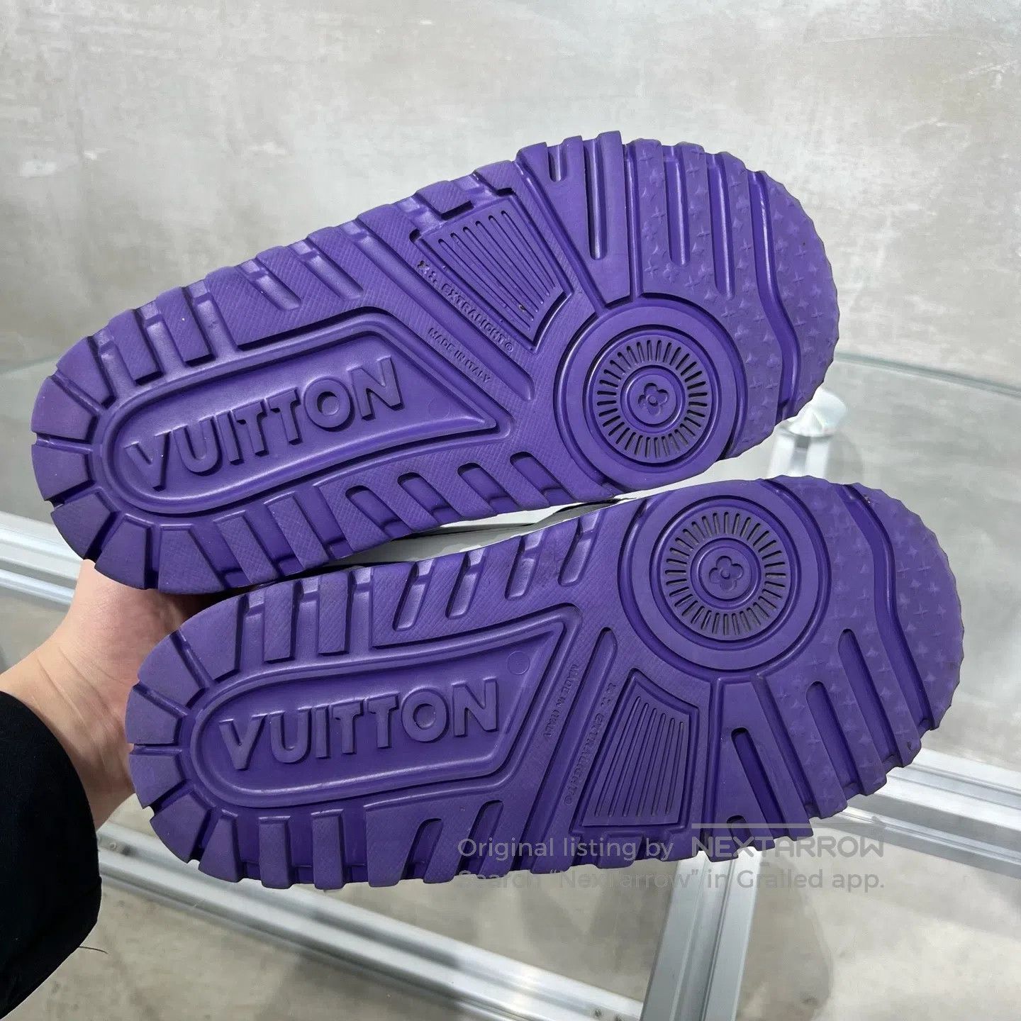 Louis Vuitton Louis Vuitton trainer White Purple Fat Ding shoes Size US 4.5 / IT 34.5 - 7 Thumbnail